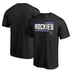 Black Colorado Rockies Onside Stripe T-Shirt