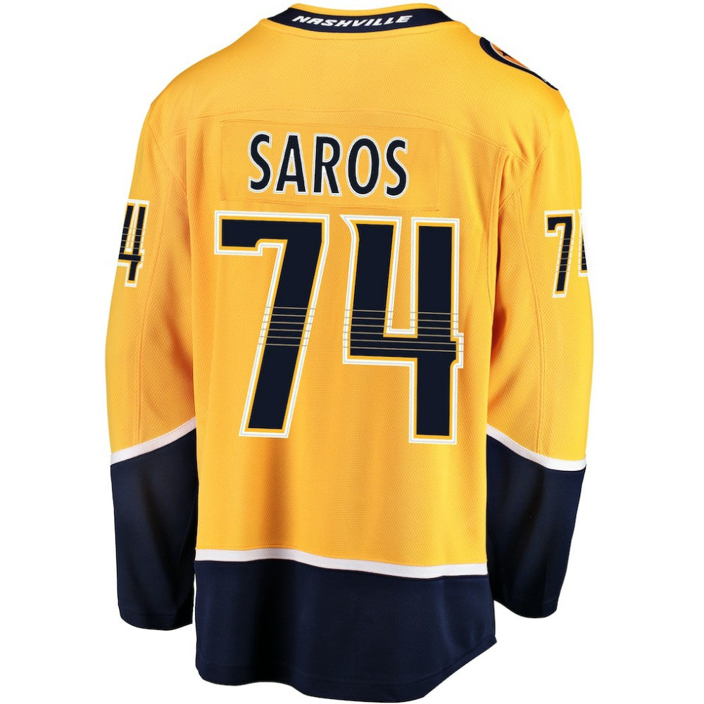 NHL Juuse Saros Nashville Predators Fanatics Breakaway Player Jersey