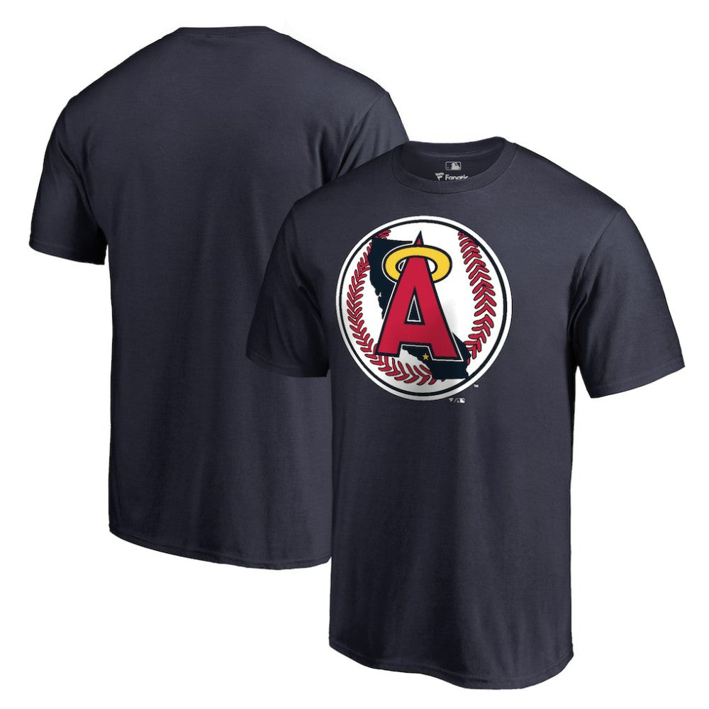 Navy California Angels Cooperstown Collection Vintage Forbes T-Shirt