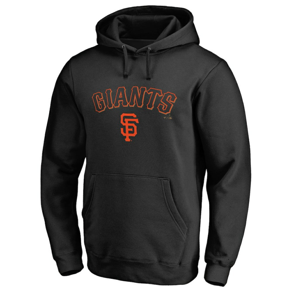 Black San Francisco Giants Team Lockup Fitted Pullover Hoodie