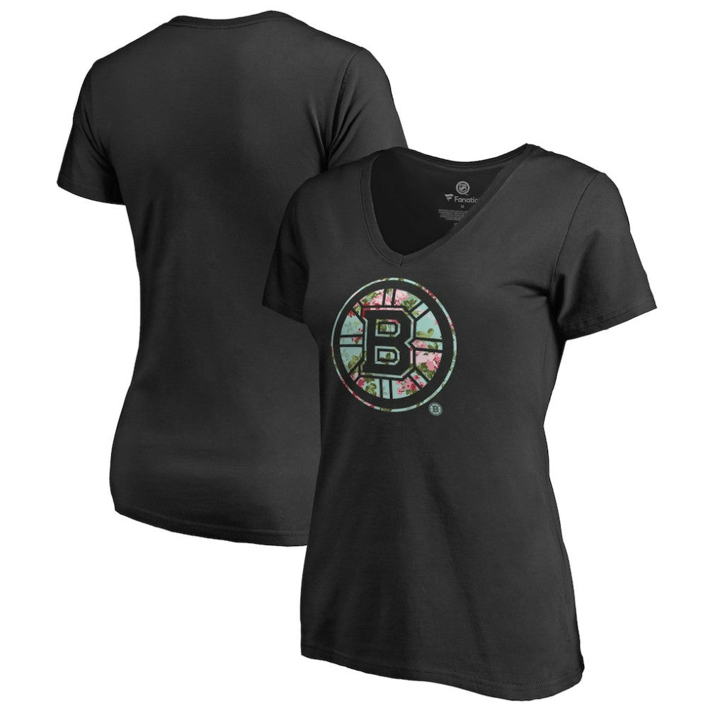 NHL Boston Bruins Women's Lovely V-Neck T-Shirt