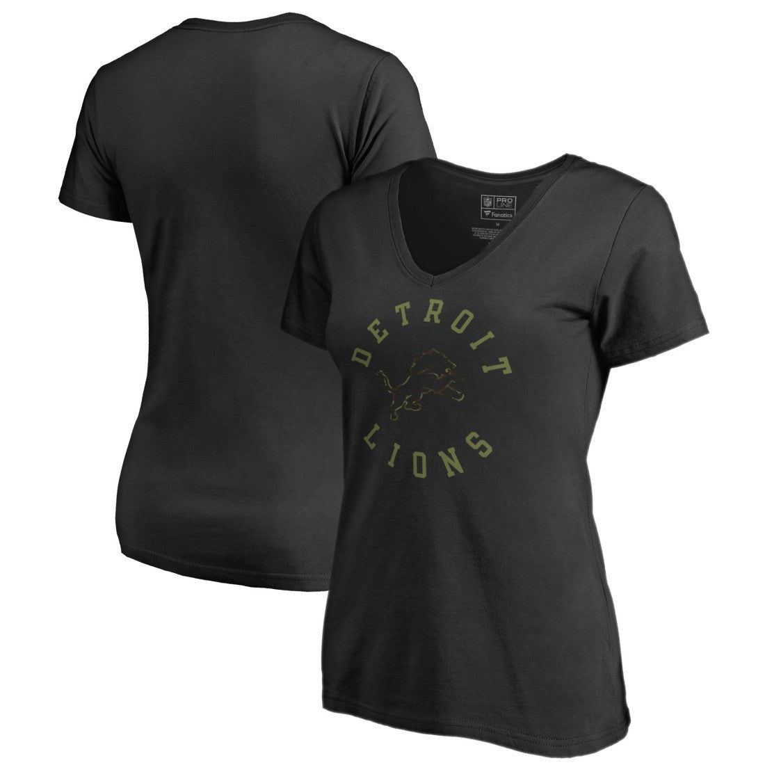 Women's Camo Collection Liberty V-Neck T-Shirt - Detroit Lions T-shirts