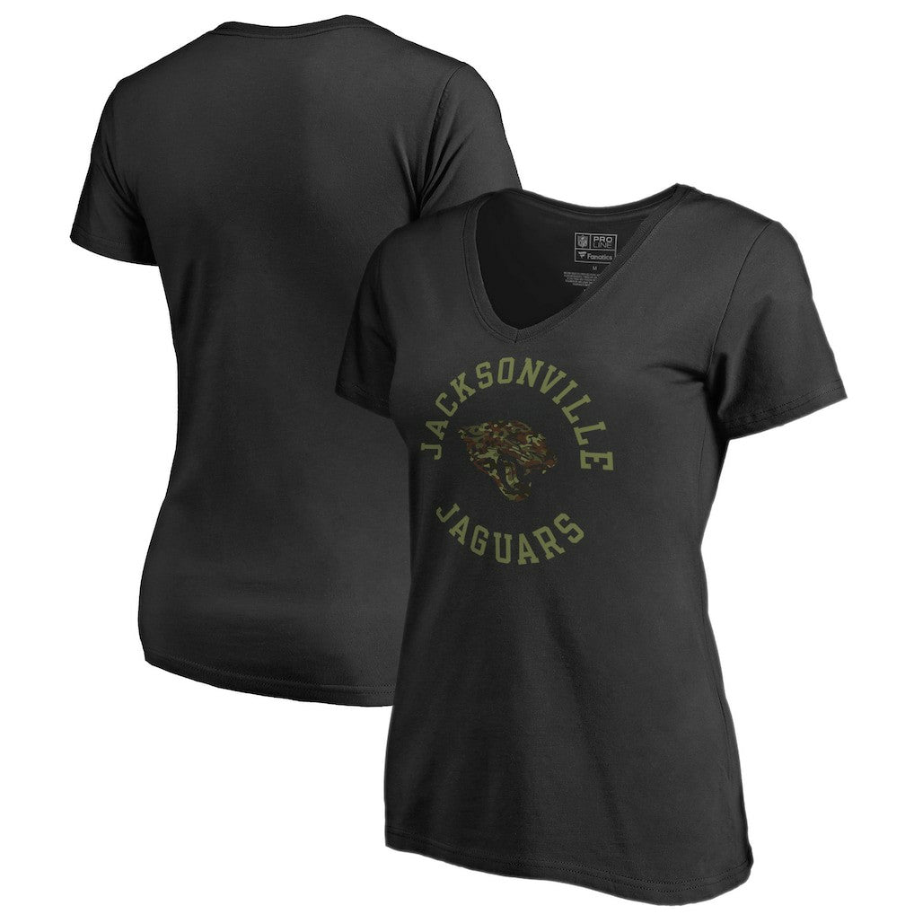 Women's Camo Collection Liberty V-Neck T-Shirt - Jacksonville Jaguars T-shirts
