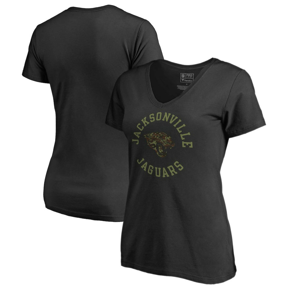 Women's Camo Collection Liberty V-Neck T-Shirt - Jacksonville Jaguars T-shirts