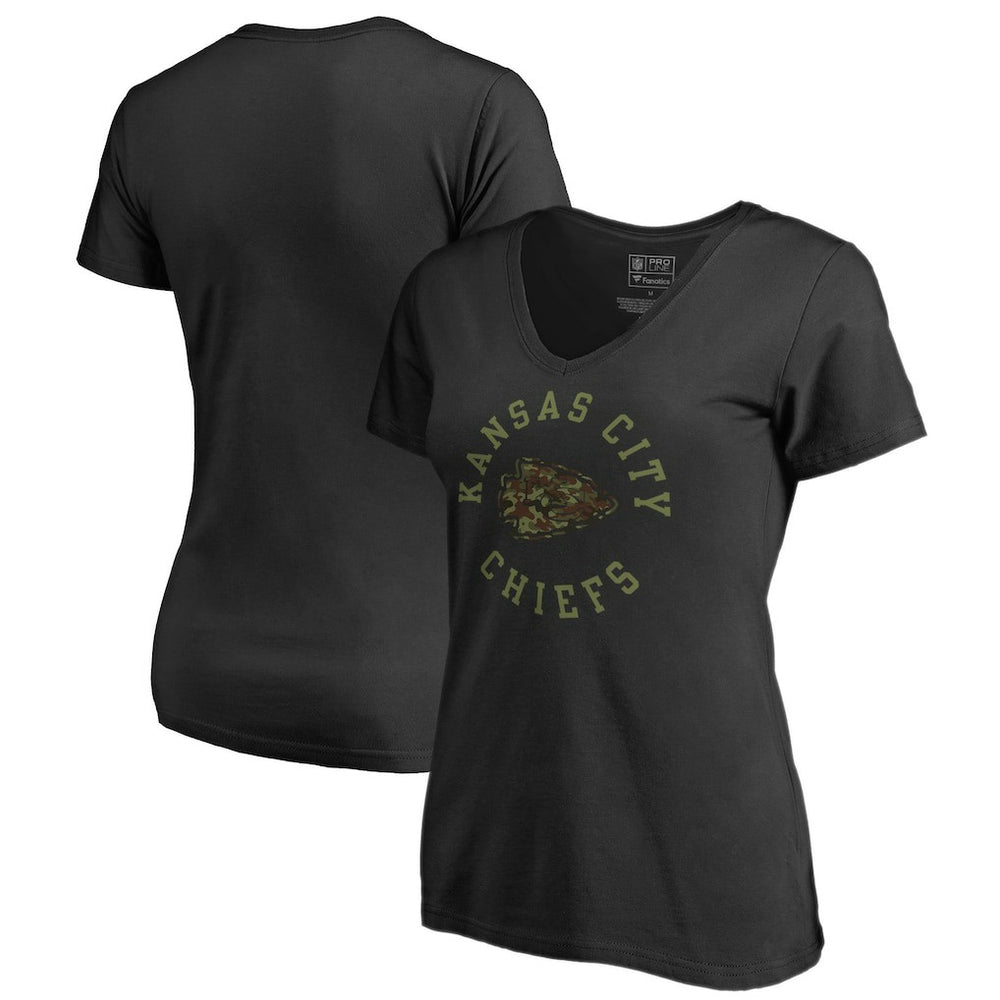 Women's Camo Collection Liberty V-Neck T-Shirt - Kansas City Chiefs T-shirts