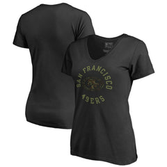 Women's Camo Collection Liberty V-Neck T-Shirt - San Francisco 49ers T-shirts