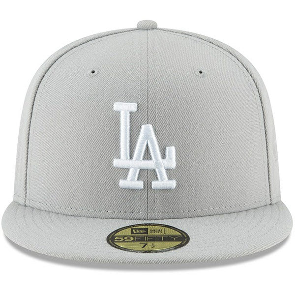 Gray Los Angeles Dodgers New Era Fashion Color Basic 59FIFTY Fitted Hat