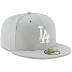 Gray Los Angeles Dodgers New Era Fashion Color Basic 59FIFTY Fitted Hat