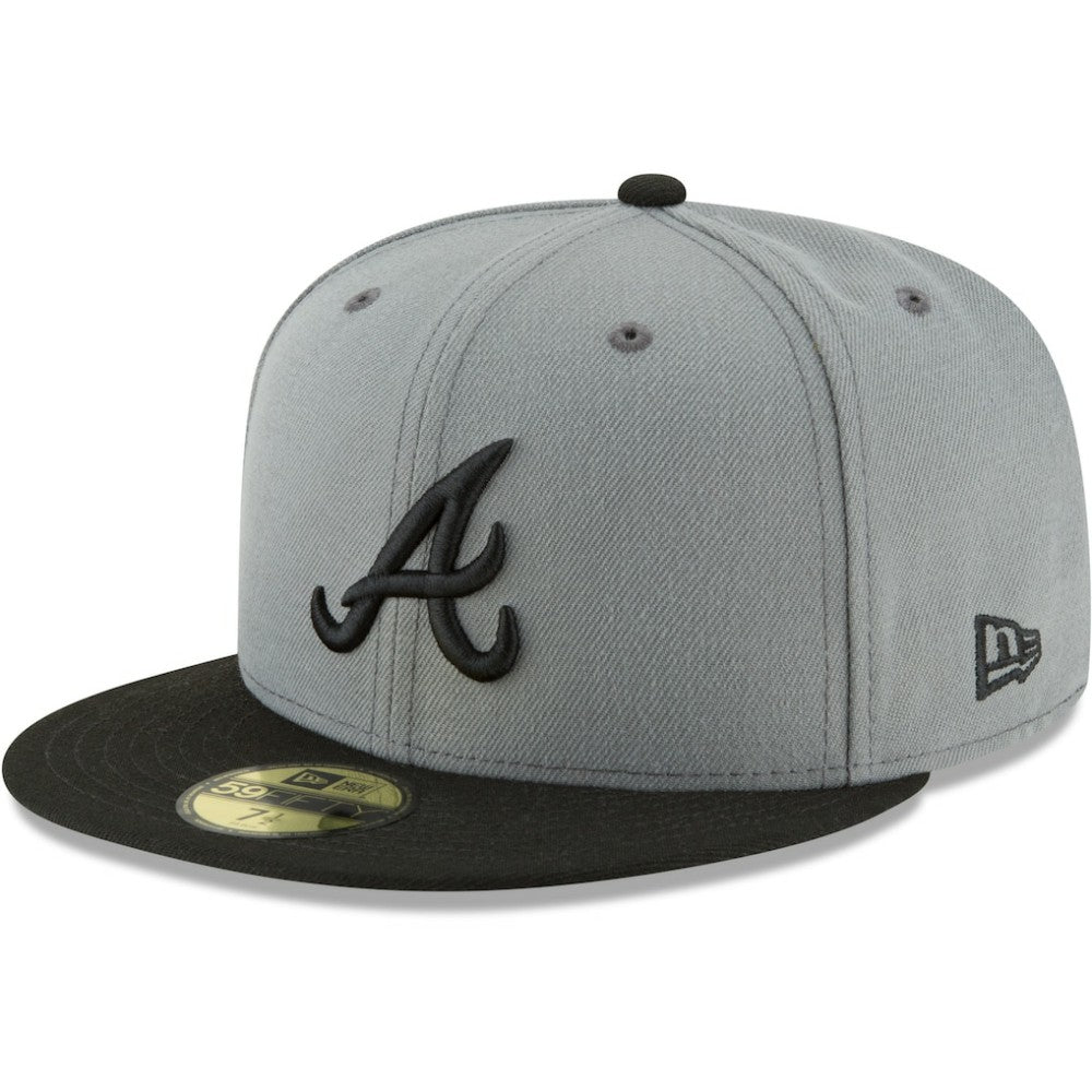 Gray/Black Atlanta Braves New Era Two-Tone 59FIFTY Fitted Hat