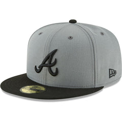 Gray/Black Atlanta Braves New Era Two-Tone 59FIFTY Fitted Hat