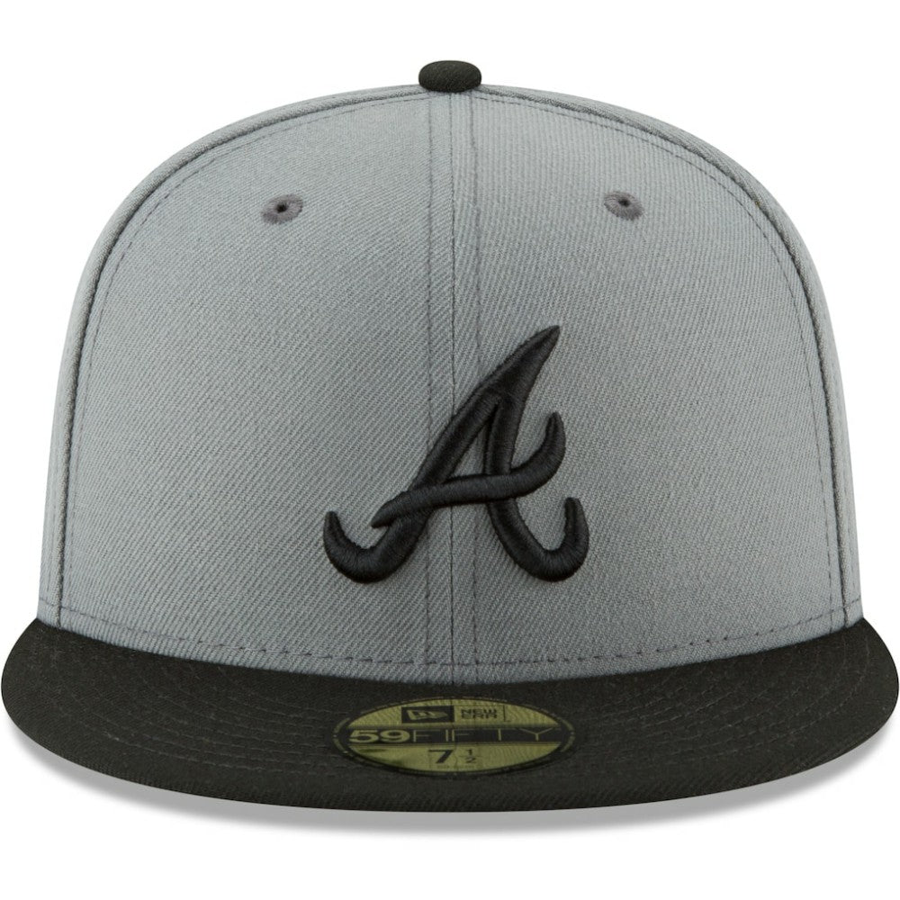 Gray/Black Atlanta Braves New Era Two-Tone 59FIFTY Fitted Hat