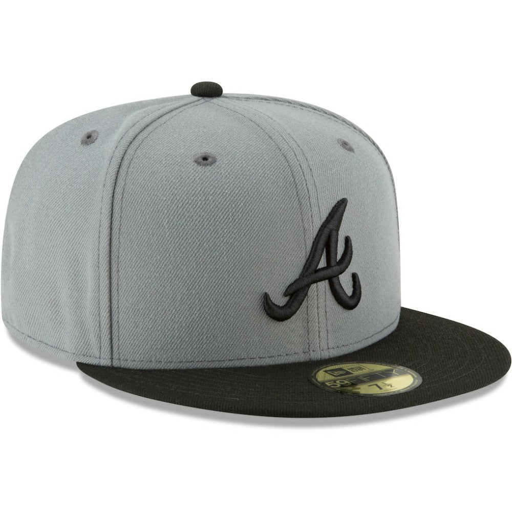 Gray/Black Atlanta Braves New Era Two-Tone 59FIFTY Fitted Hat