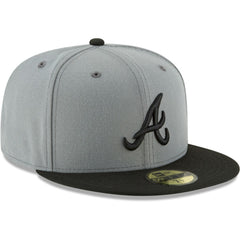 Gray/Black Atlanta Braves New Era Two-Tone 59FIFTY Fitted Hat