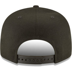 Black Cincinnati Reds New Era Black on Black 9FIFTY Team Snapback Adjustable Hat