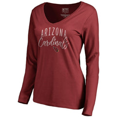 Women's Graceful Long Sleeve V-Neck T-Shirt - Arizona Cardinals T-shirts
