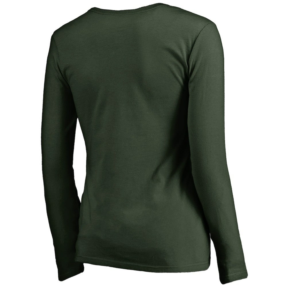 Women's Graceful Long Sleeve V-Neck T-Shirt - Green Bay Packers T-shirts