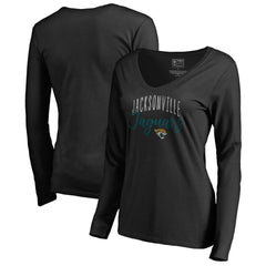 Women's Graceful Long Sleeve V-Neck T-Shirt - Jacksonville Jaguars T-shirts