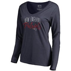 Women's Graceful Long Sleeve V-Neck T-Shirt - New England Patriots T-shirts