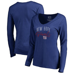 Women's Graceful Long Sleeve V-Neck T-Shirt - New York Giants T-shirts