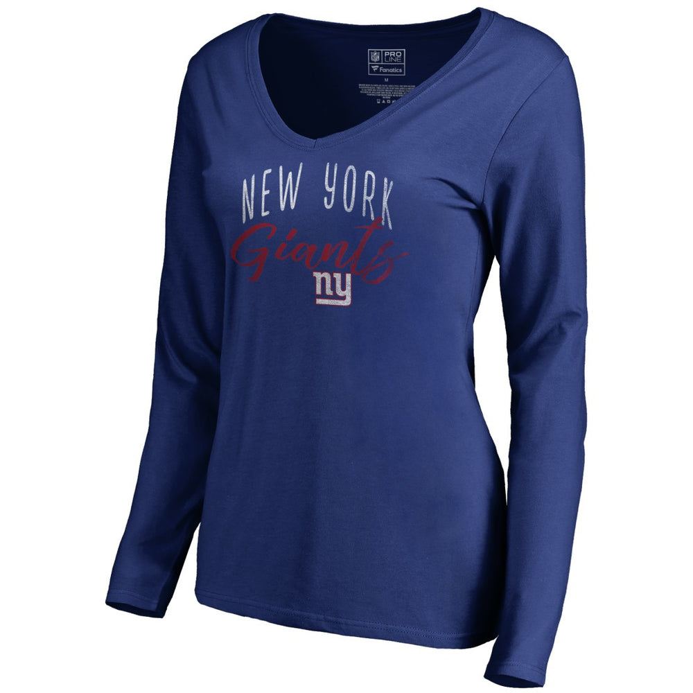 Women's Graceful Long Sleeve V-Neck T-Shirt - New York Giants T-shirts