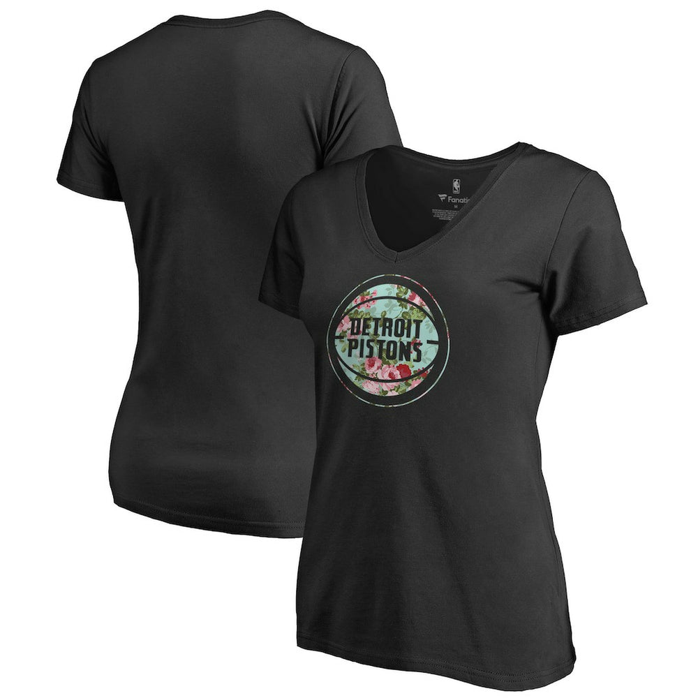 Detroit Pistons Lovely V-Neck T-Shirt sale