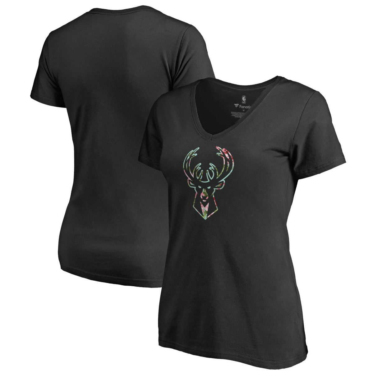 Milwaukee Bucks Lovely V-Neck T-Shirt