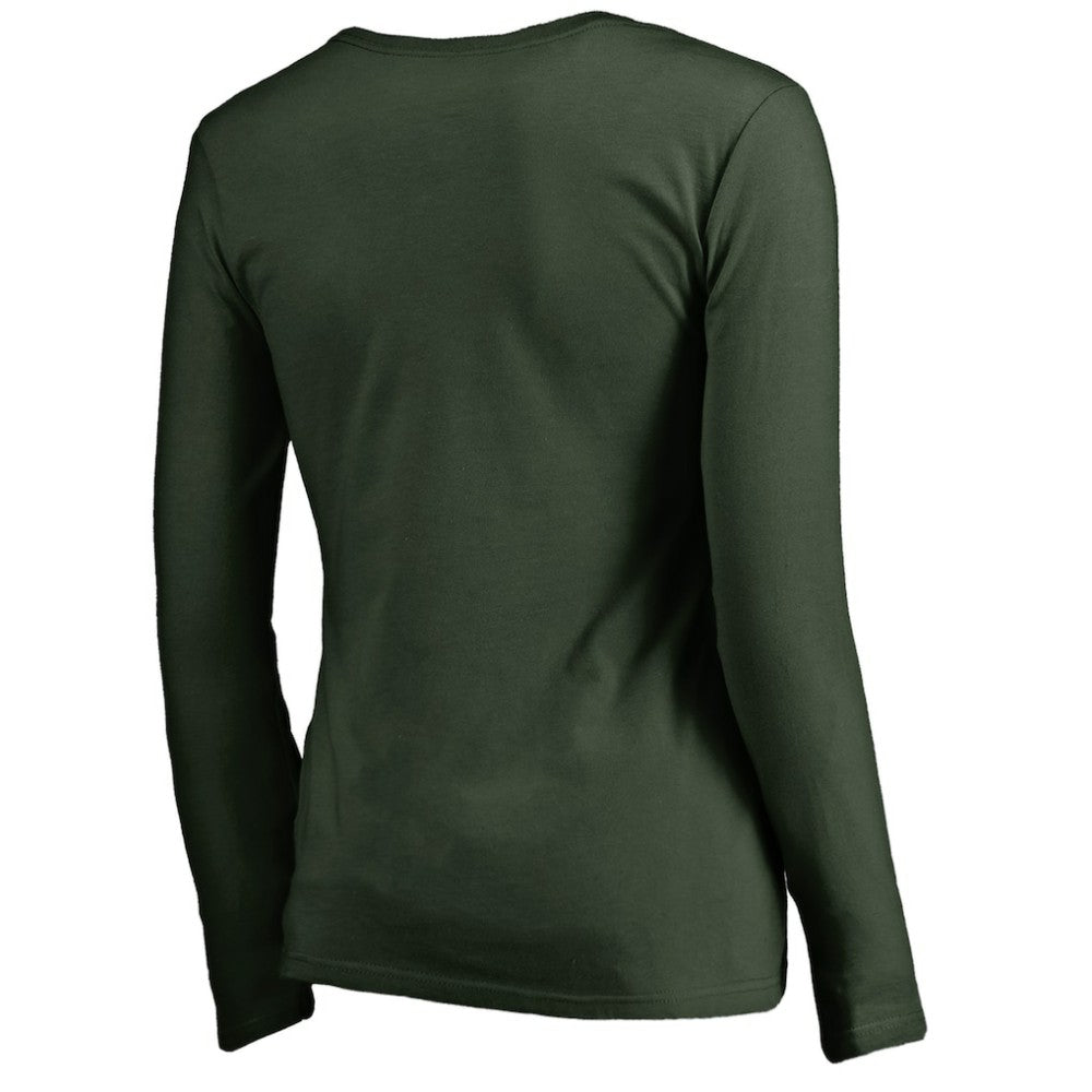 NHL Minnesota Wild Women's Graceful Long Sleeve V-Neck T-Shirt