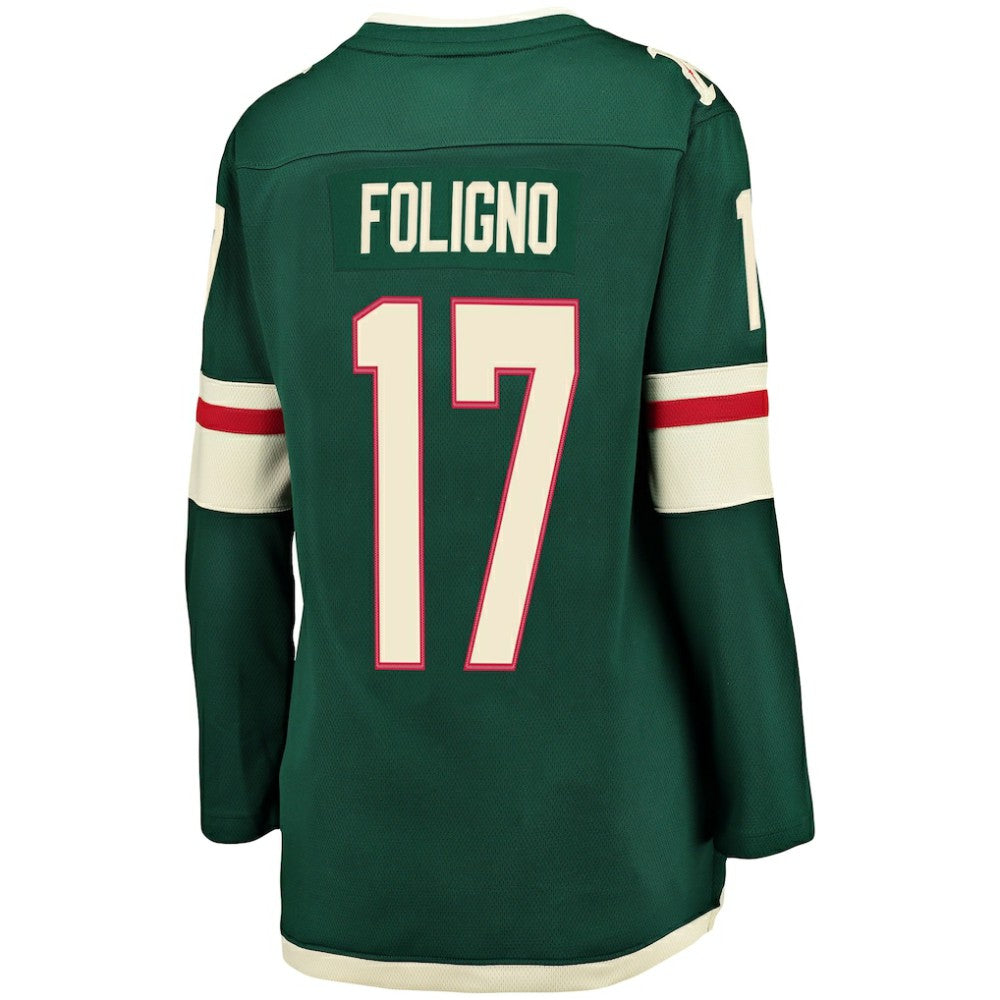 NHL Marcus Foligno Minnesota Wild Fanatics Women's Breakaway Player Jersey