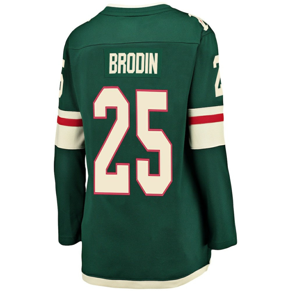 NHL Jonas Brodin Minnesota Wild Fanatics Women's Breakaway Player Jersey