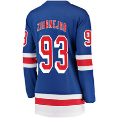 NHL Mika Zibanejad New York Rangers Fanatics Women's Breakaway Player Jersey