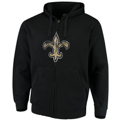 G-III Sports by Carl Banks Primary Logo Full-Zip Hoodie - New Orleans Saints Hoodies
