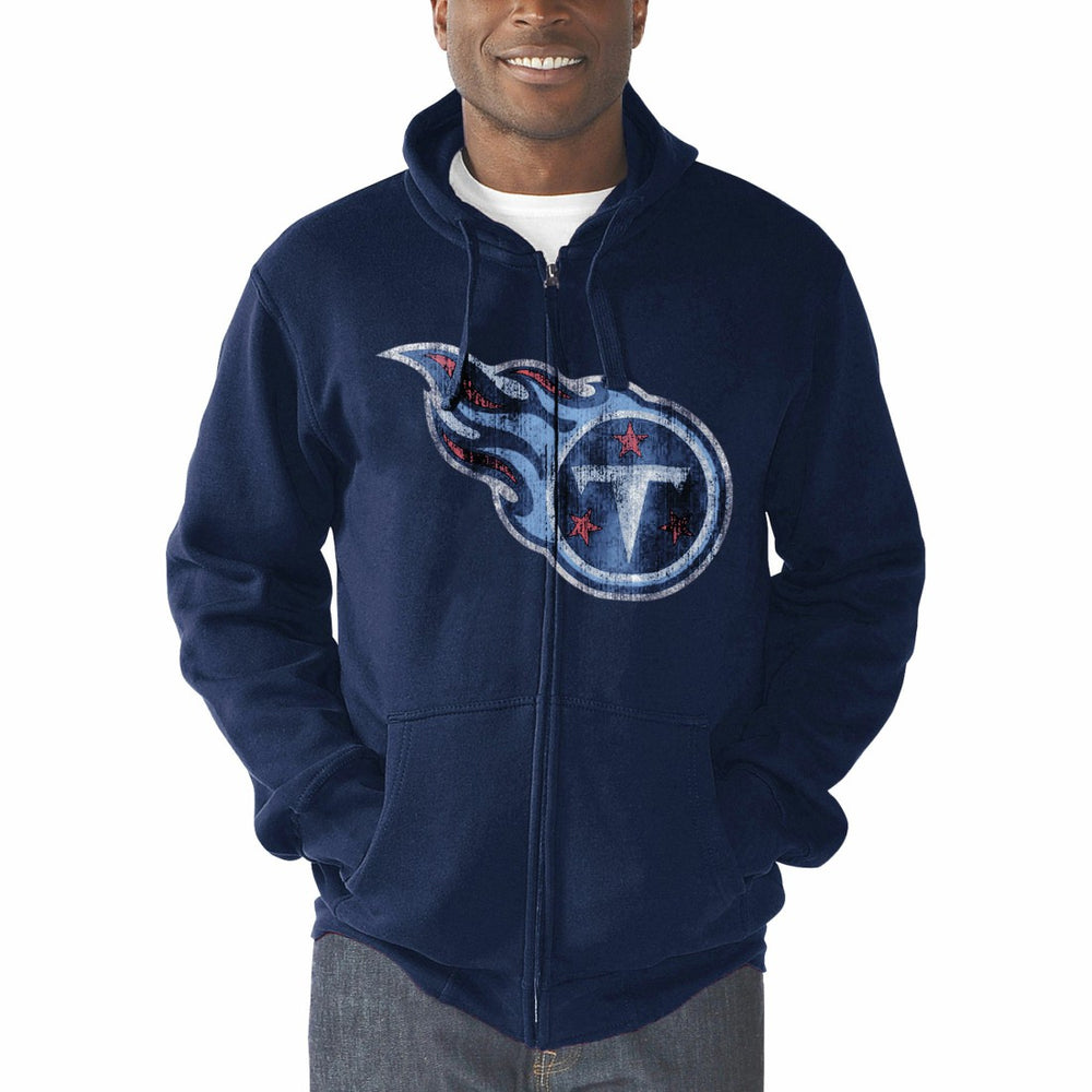 G-III Sports by Carl Banks Primary Logo Full-Zip Hoodie - Tennessee Titans Hoodies