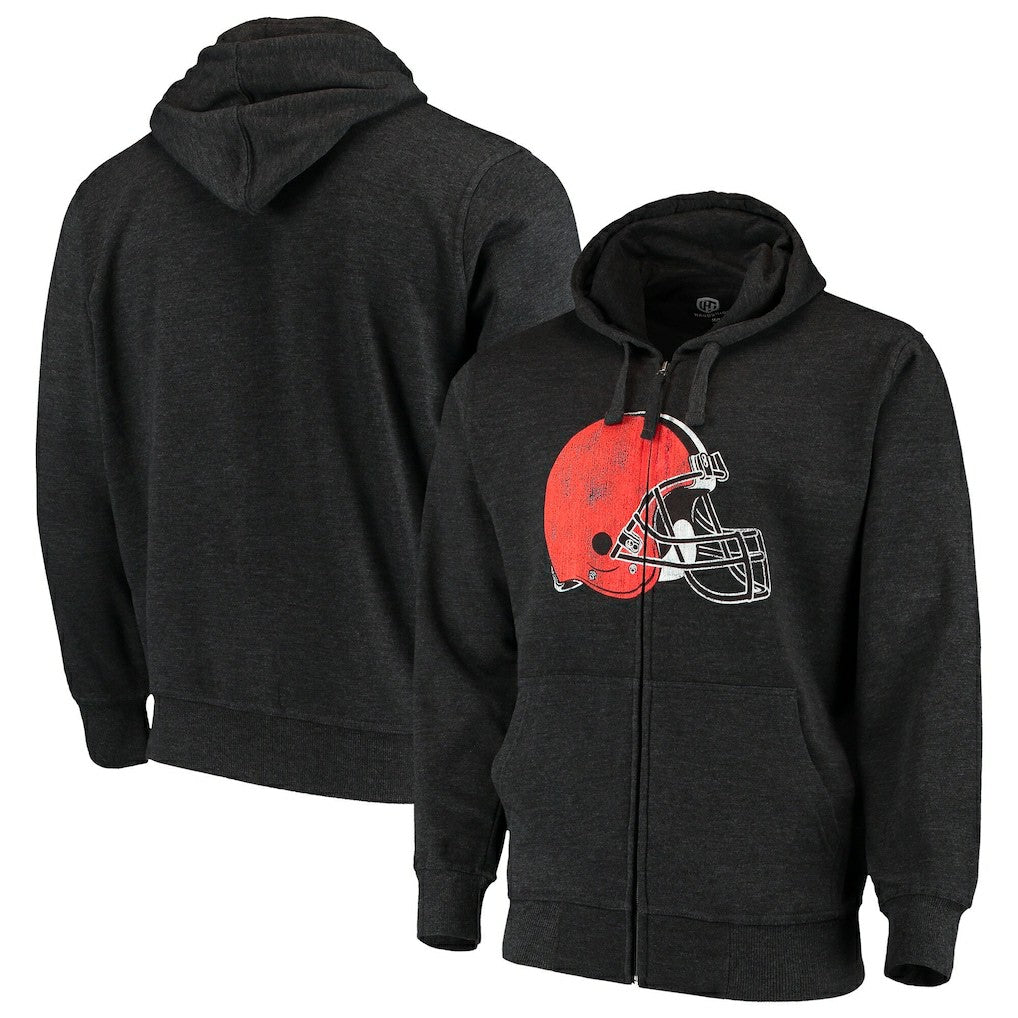 G-III Sports by Carl Banks Primary Logo Full-Zip Hoodie - Cleveland Browns Hoodies
