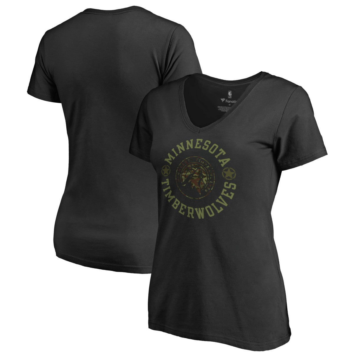 Minnesota Timberwolves Women's Liberty V-Neck T-Shirt