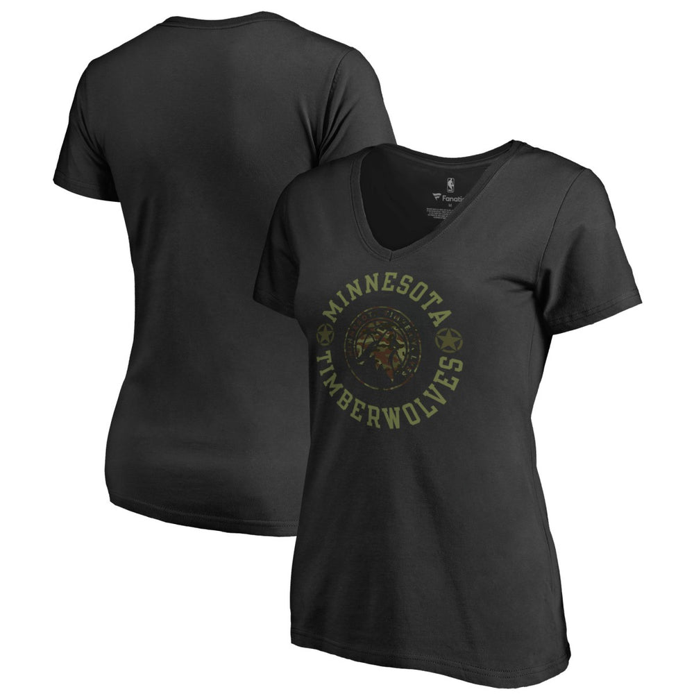 Minnesota Timberwolves Women's Liberty V-Neck T-Shirt
