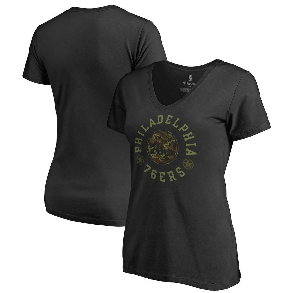 Philadelphia 76ers Women's Liberty V-Neck T-Shirt