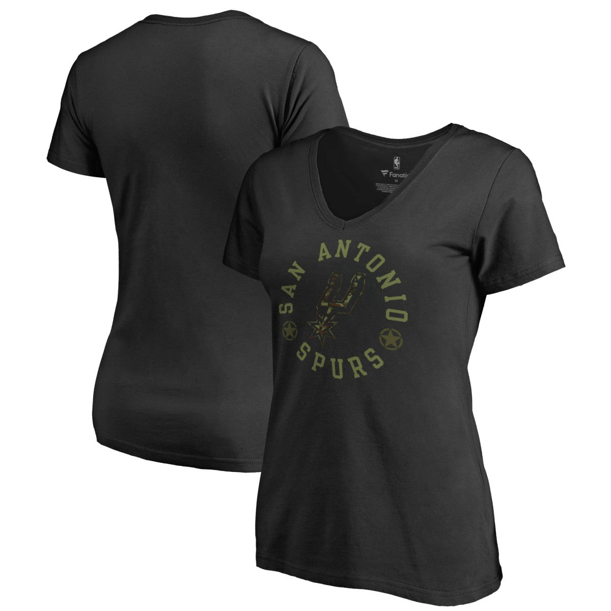 San Antonio Spurs Women's Liberty V-Neck T-Shirt