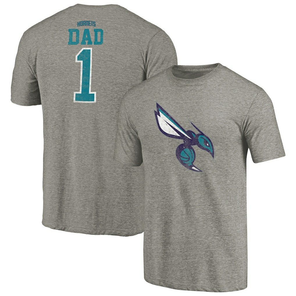 Charlotte Hornets Greatest Dad Tri-Blend T-Shirt