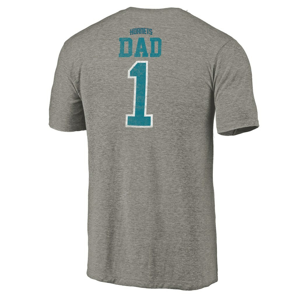 Charlotte Hornets Greatest Dad Tri-Blend T-Shirt