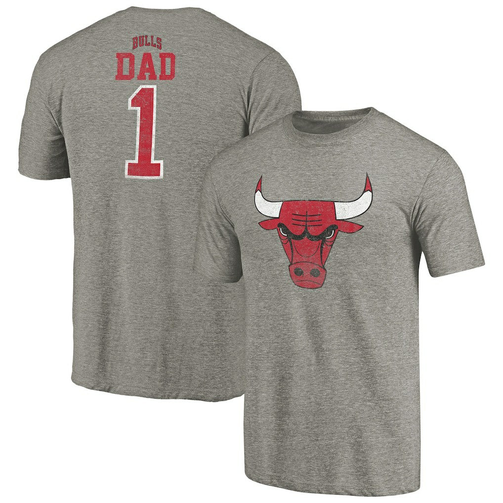 Chicago Bulls Greatest Dad Tri-Blend T-Shirt sale