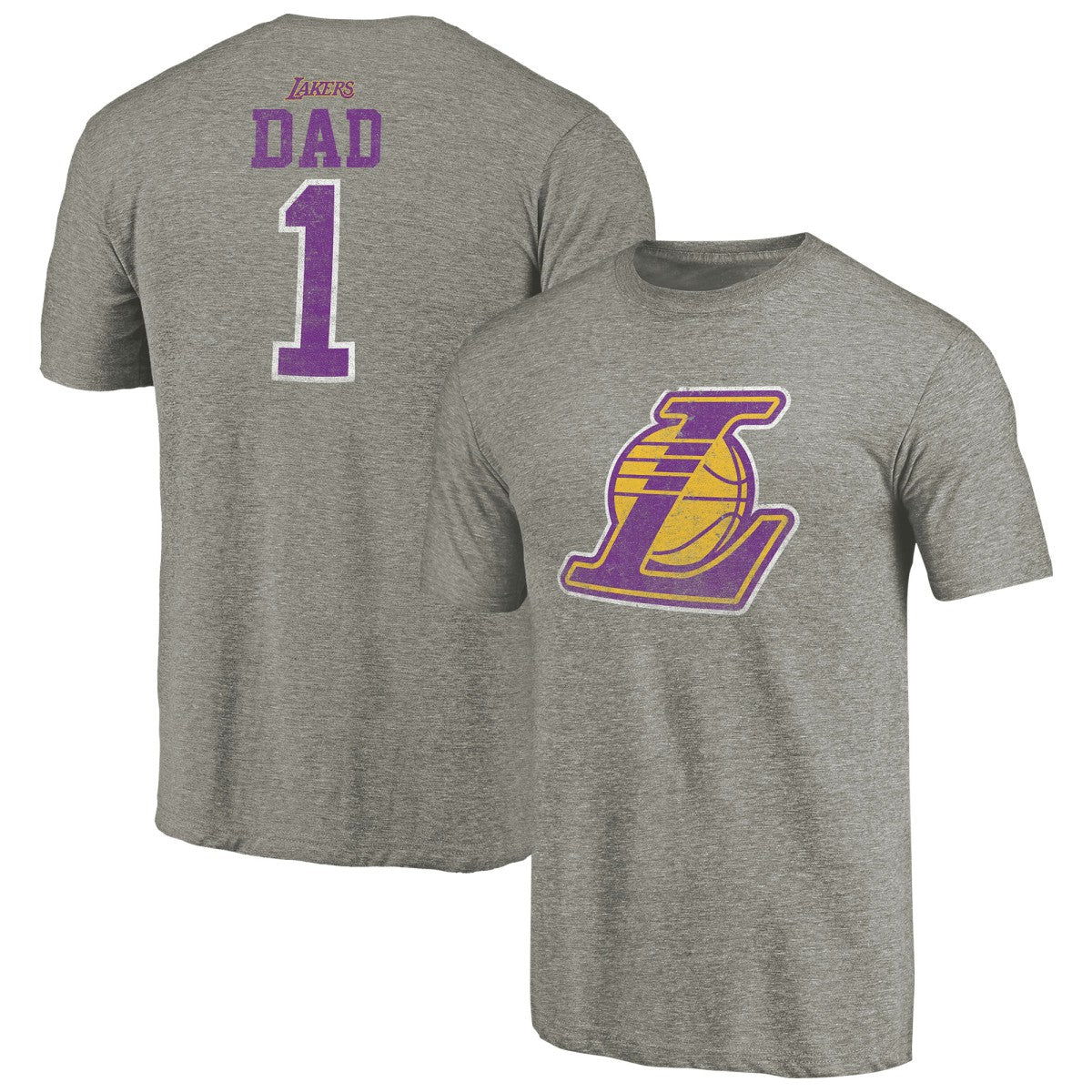 Los Angeles Lakers Greatest Dad Tri-Blend T-Shirt