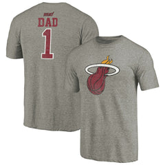 Miami Heat Greatest Dad Tri-Blend T-Shirt