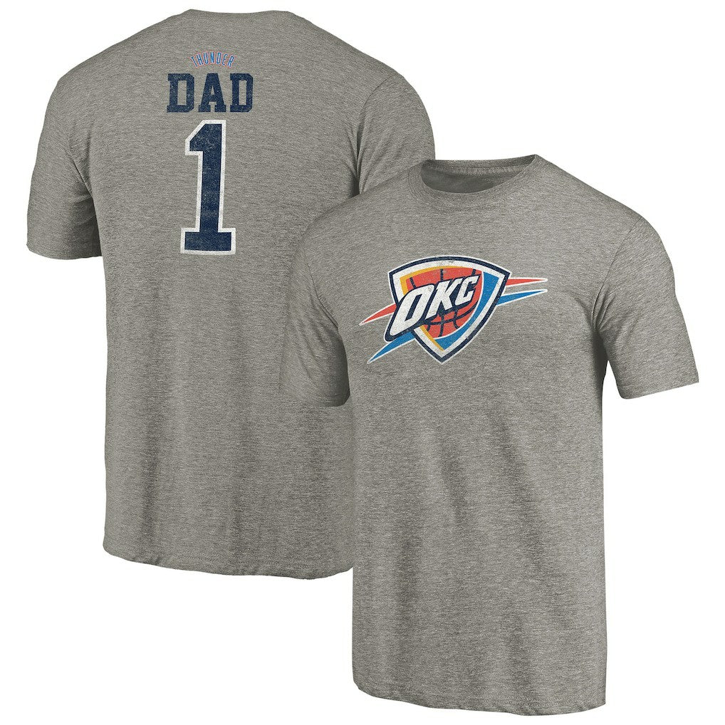 Oklahoma City Thunder Greatest Dad Tri-Blend T-Shirt