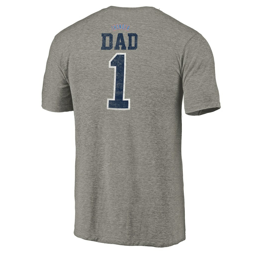 Oklahoma City Thunder Greatest Dad Tri-Blend T-Shirt