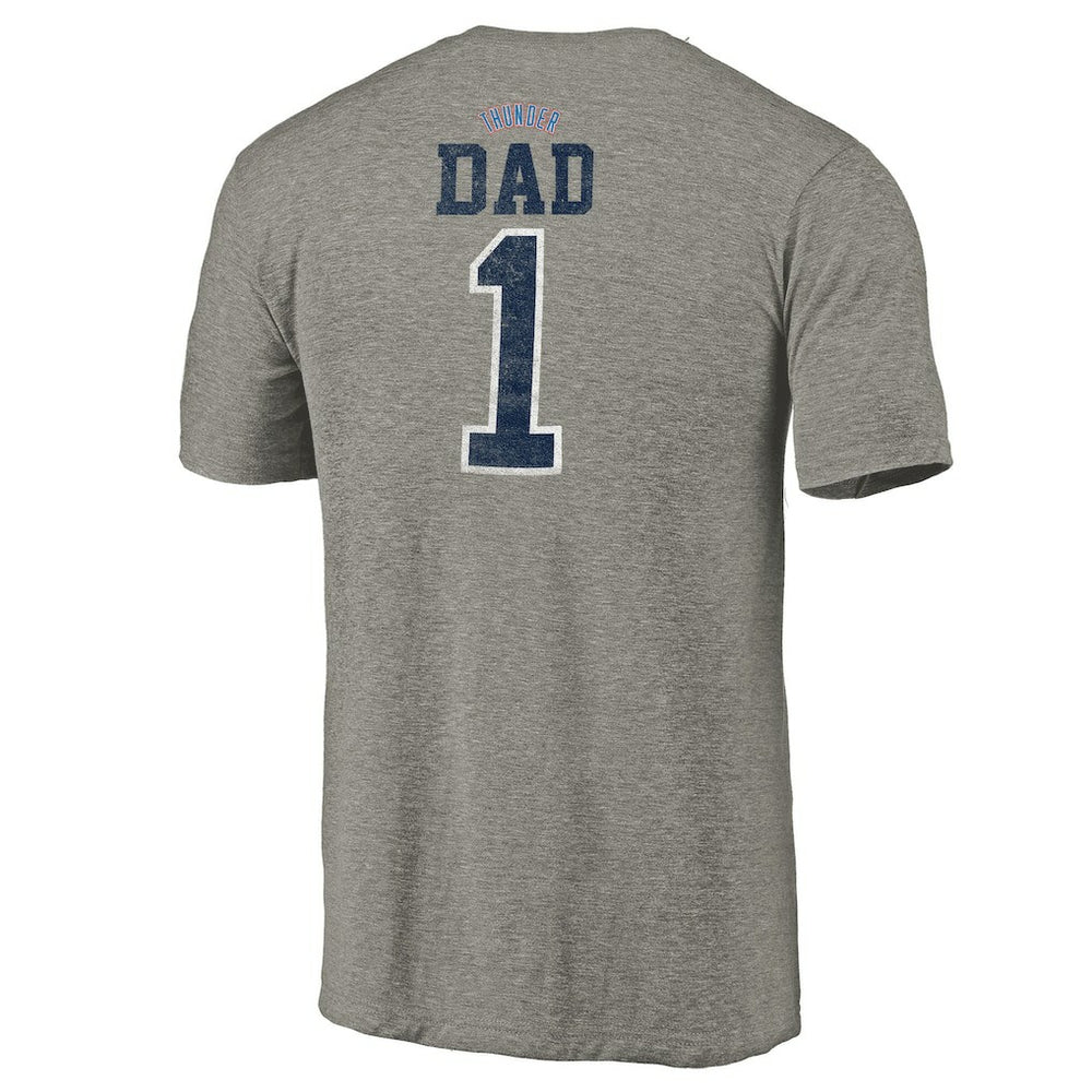 Oklahoma City Thunder Greatest Dad Tri-Blend T-Shirt