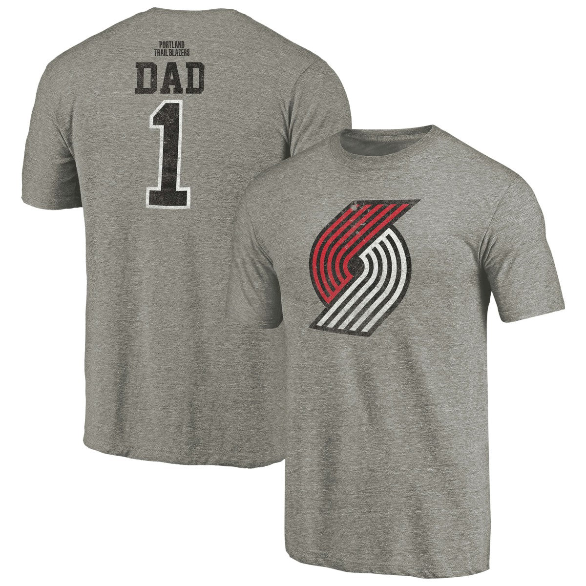 Portland Trail Blazers Greatest Dad Tri-Blend T-Shirt