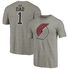 Portland Trail Blazers Greatest Dad Tri-Blend T-Shirt