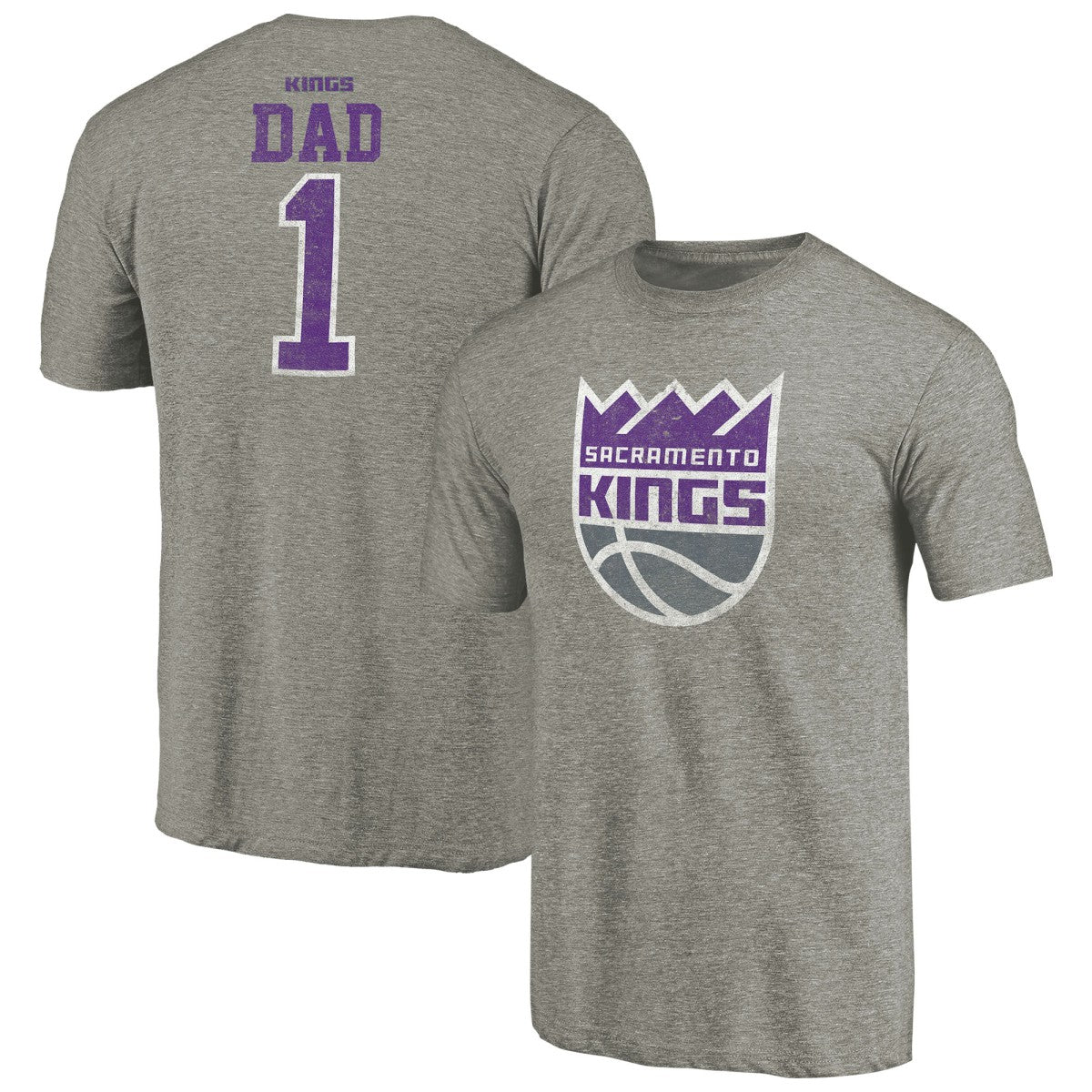 Sacramento Kings Greatest Dad Tri-Blend T-Shirt