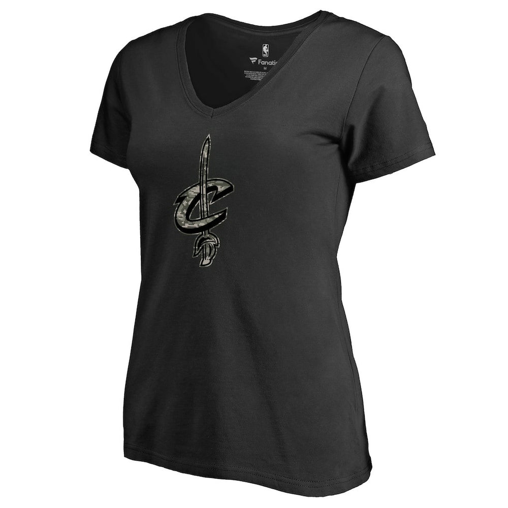 Cleveland Cavaliers Women's Cloak Camo V-Neck T-Shirt sale