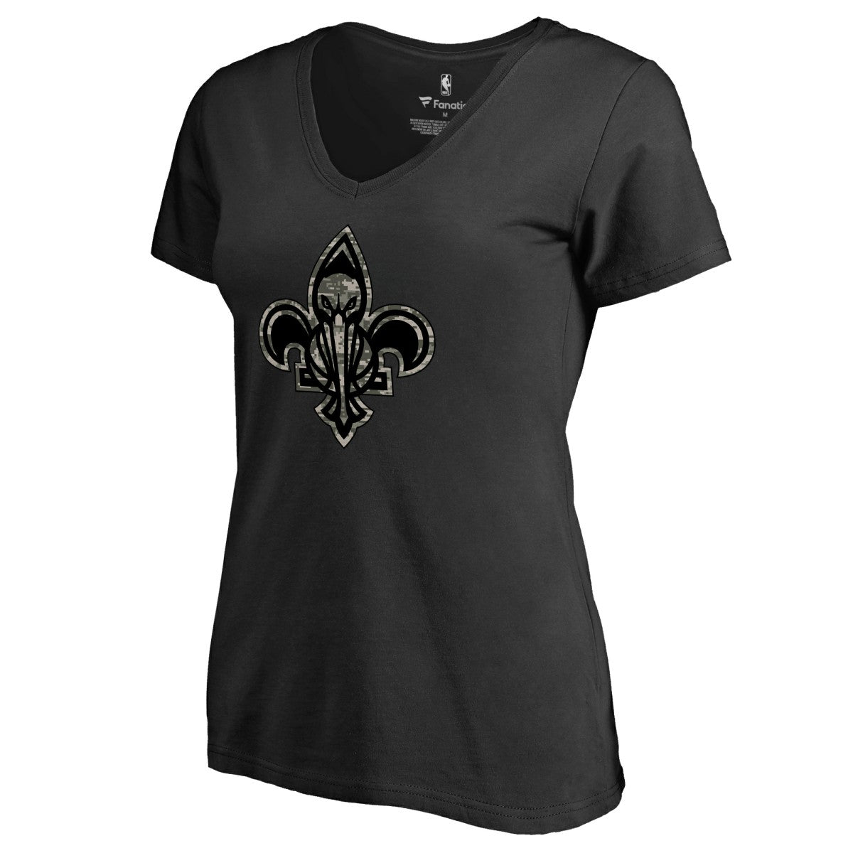 New Orleans Pelicans Women's Cloak Camo V-Neck T-Shirt